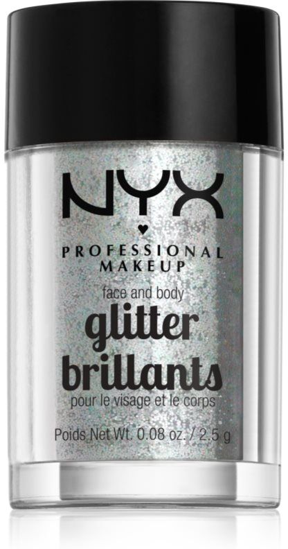 NYX Professional Makeup Face & Body Glitter Brillants face and body glitter shade 07 Ice 2.5 g