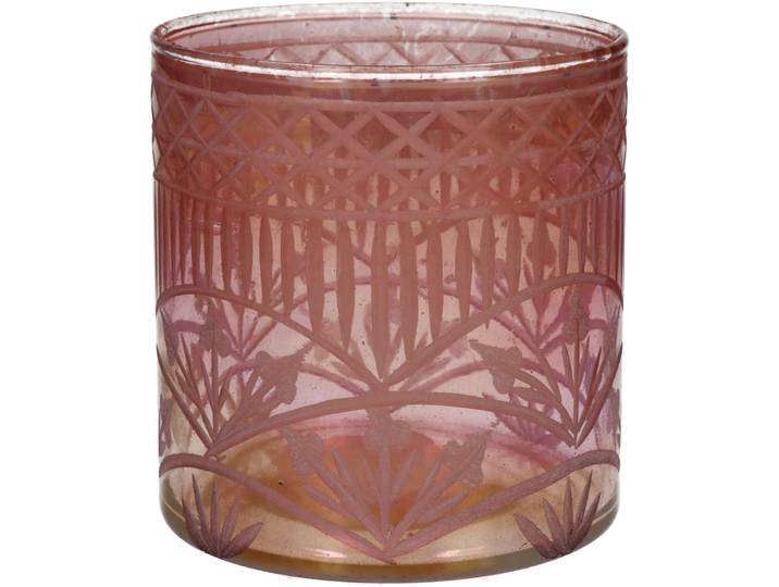 Windlicht Natural pfirsich Glas H 10 cm - Windlicht