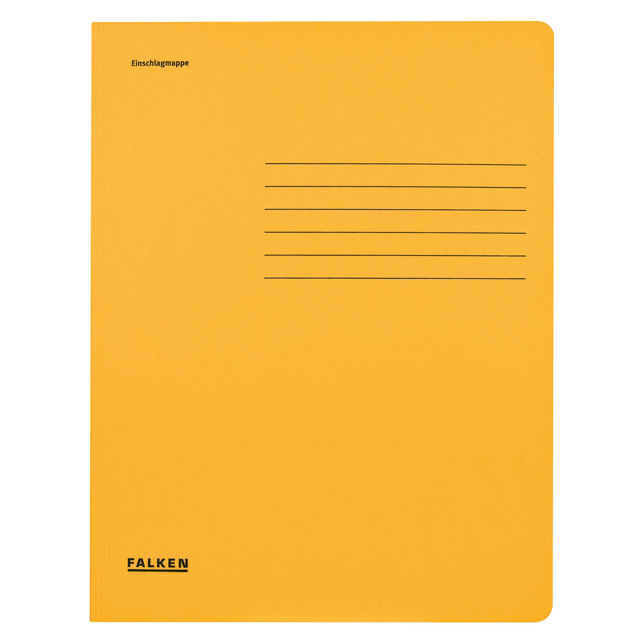 Falken Sammelmappe, DIN A4, Einschlagklappen, Manilakarton (A4) (80001381)