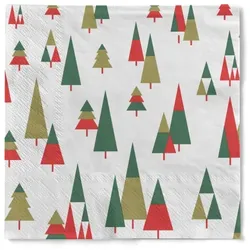 Serviette "Tetra Tree Christmas" aus Tissue 3-lagig, 33 x 33 cm, 20 Stück