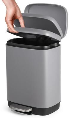 Garvee 3.2 Gal Stainless Steel Trash Can with Lid, Bathroom Garbage Can, 12 Liter Waste Bin