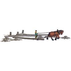 Busch H0 Action Set Schauholzrücken Bausatz 79883