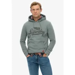 Superdry für Herren. M2014232A Heritage Brand Sweatshirt Entspannt blau (XXL), Lässig, Baumwolle