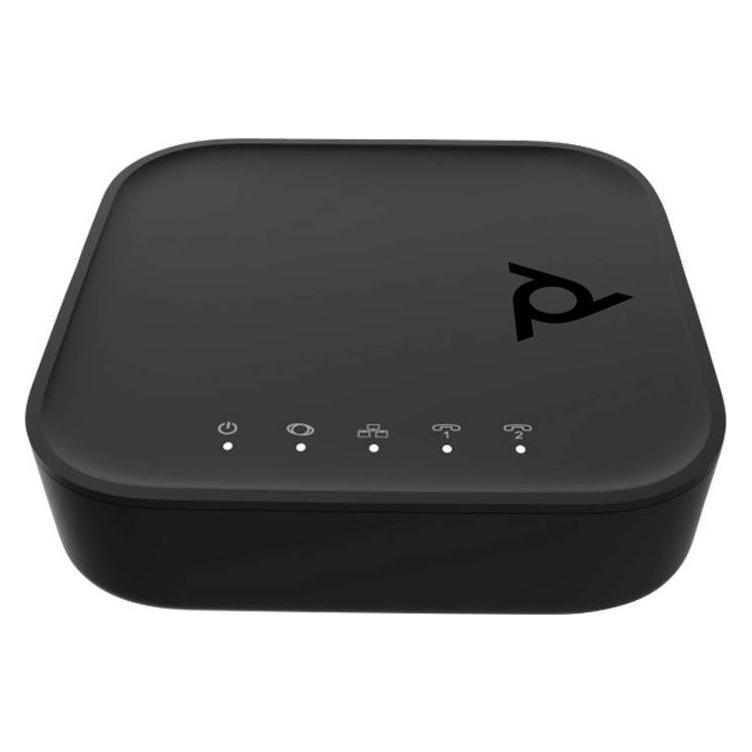 HP Poly ATA 402 2FXS Voice-Port VoIP-Adapter mit offenem SIP und Netzteil (8F3H5AA#AC3)