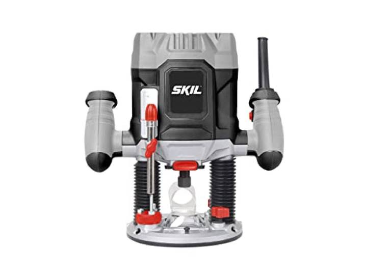 Skil 1841 AA Defonceuse (1200W\, Ø 6 et 8 mm\, Contrôle de vitesse\, Réglage en Profondeur\, Accessoires inclus)