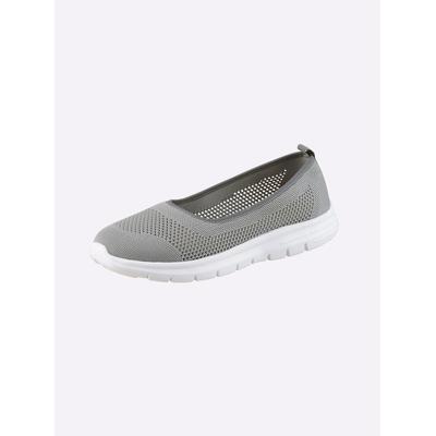 Ballerina ANDREA CONTI, Damen, Gr. 39, grau, Textil, Schuhe Ballerina