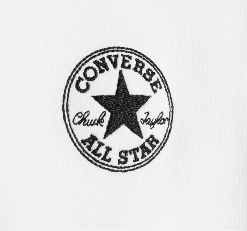 Camiseta Converse Raglan Manga Corta Mujer Blanco S Mujer