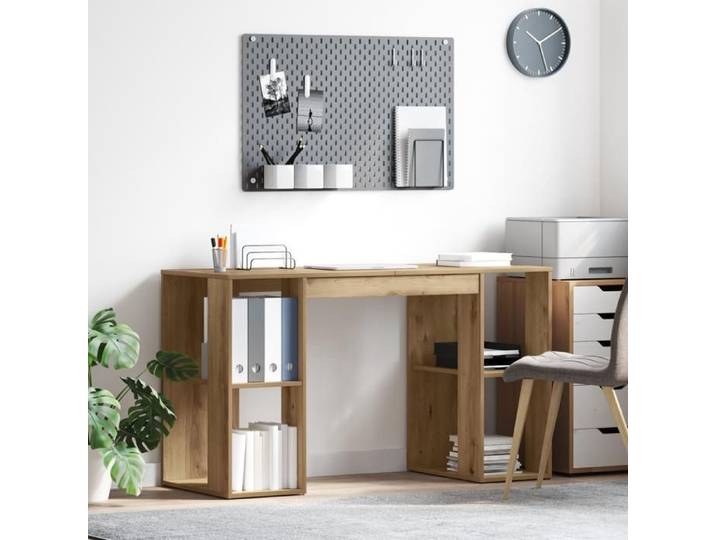 CLARENCE® Bureau informatique - Table d'écriture - en chêne artisanal - chêne artisanal - LL0723