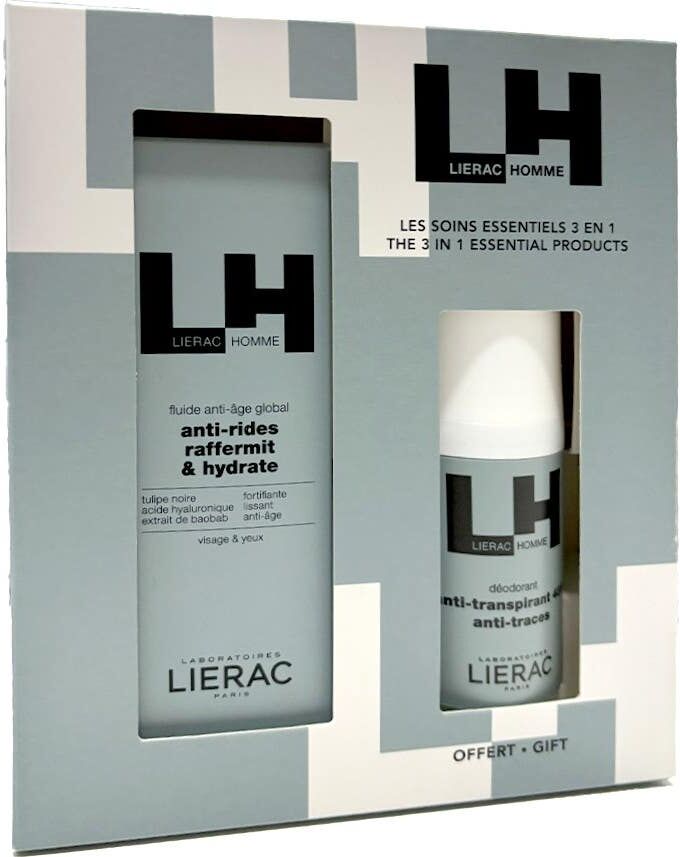 Lierac Homme Pack Crema 50 ml + Desodorante 50 ml