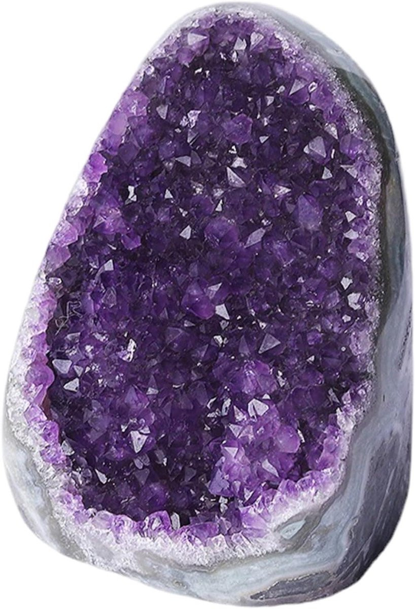 Amethist Geode - Natuurlijke Paarse Kristal voor Decoratie en Welzijn - 100-300g