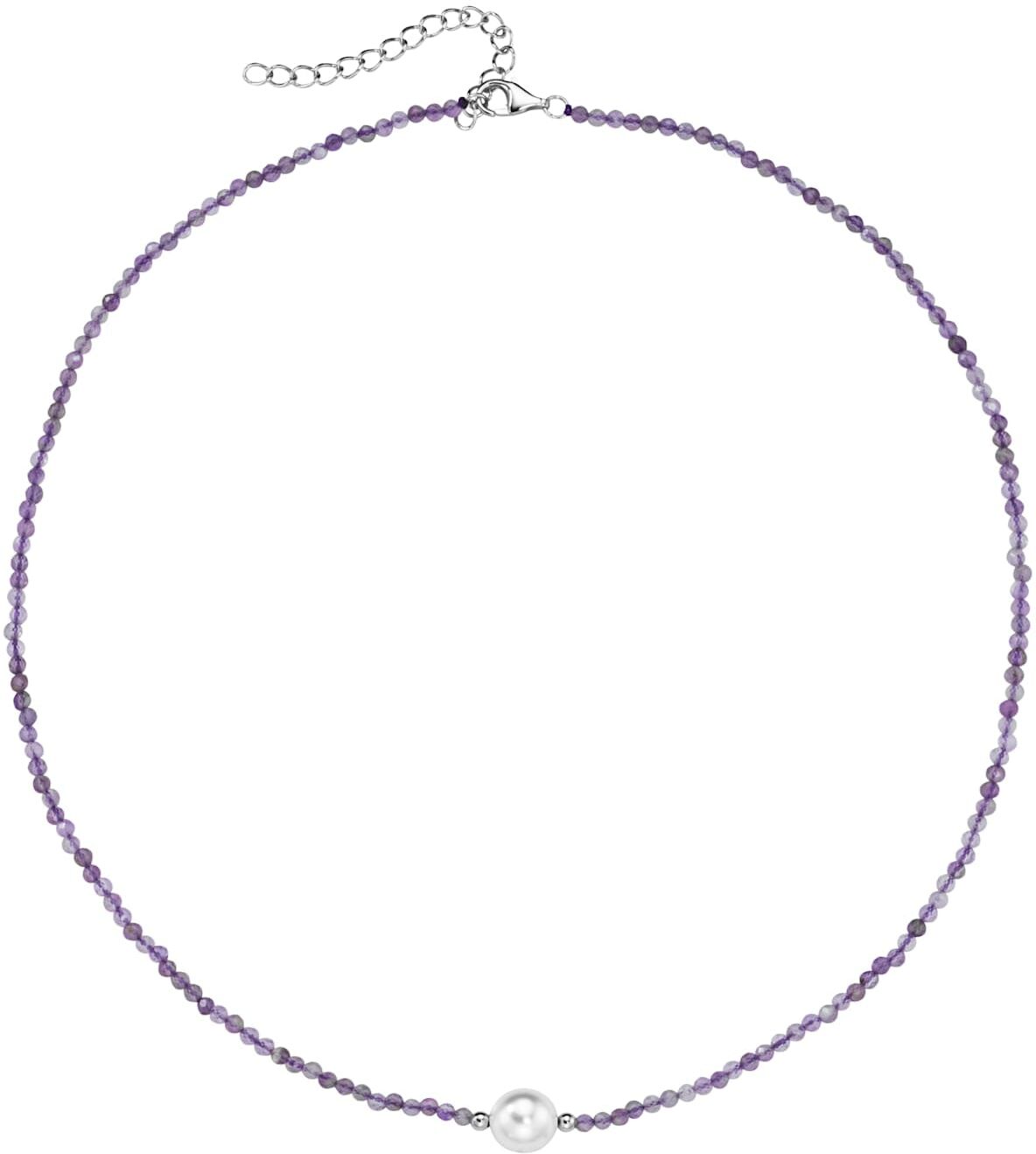 Collier LADY, silber (silber 925), Halsketten, Damen, 45, Silber 925 (Sterlingsilber), L: 45, Collier