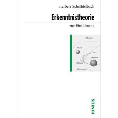 Erkenntnistheorie zur Einführung, Taschenbuch von Herbert Schnädelbach, Junius, 978-3-88506-368-1