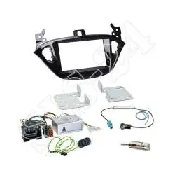OPEL Corsa (E) ADAM (S-D) Autoradio Einbaurahmen Radioblende + Lenkradadapter...