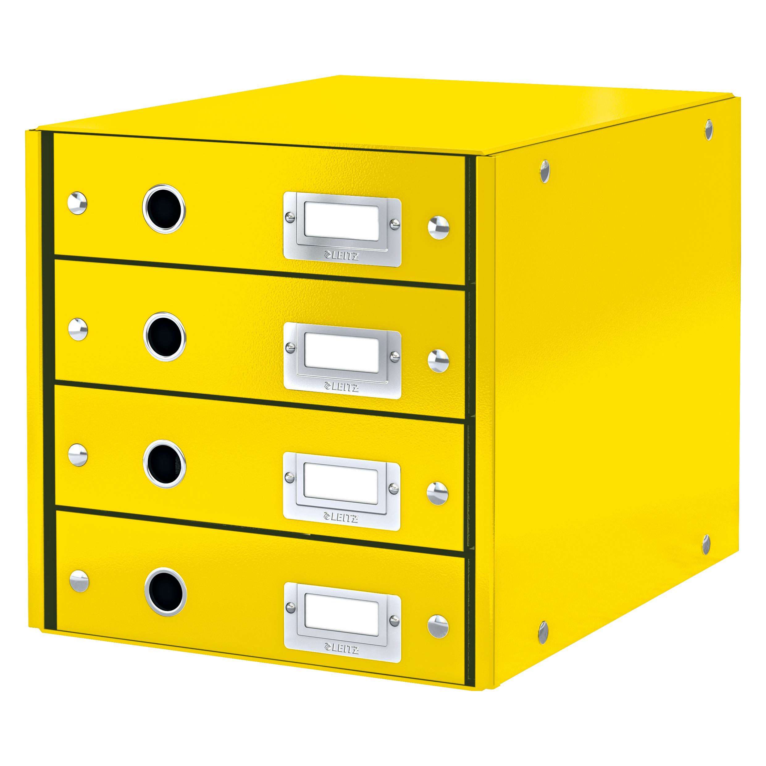 Leitz CLICK & STORE WOW - Schubladenelement - 4 Schubladen (A4) (6049-00-16)
