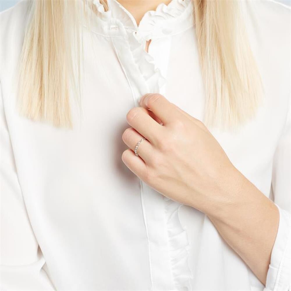 Brilladia Ring Weißgold 18K 5 Diamanten
