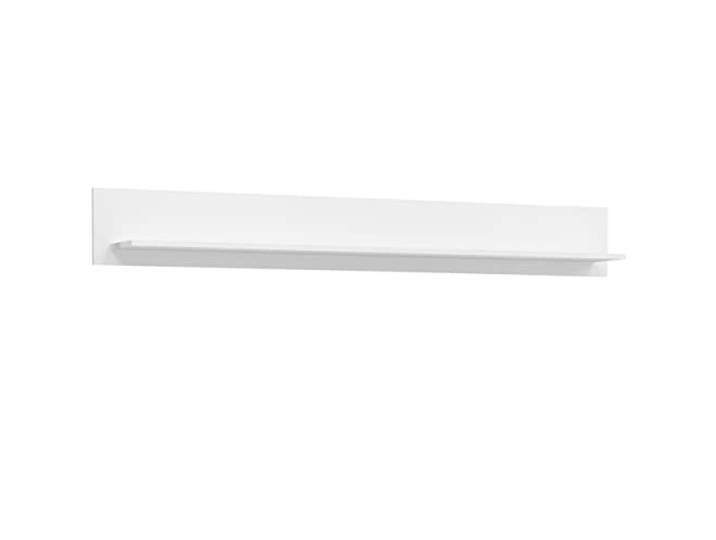 Newroom Wandboard Weiß Hochglanz Wandregal schwebend Bücherregal offene Ablagefläche, Regalbrett, Regalboden, schmales Regal, modern minimalistisch, für Wohnzimmer und Flur