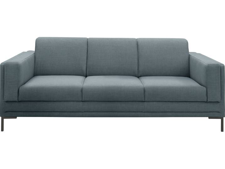 3-Sitzer Sofa, 100% Polyester, Petrol, 210×90 cm, Klare Linien, Edles Design, LOOKS VII, JOOP!