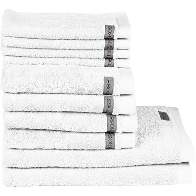 Handtuch Set ROSS "Sinfonie", weiß, Frottier, Frottier, Obermaterial: 100% Baumwolle, Handtuch-Sets, beinhaltet Gästetücher, Handtücher und Badetücher
