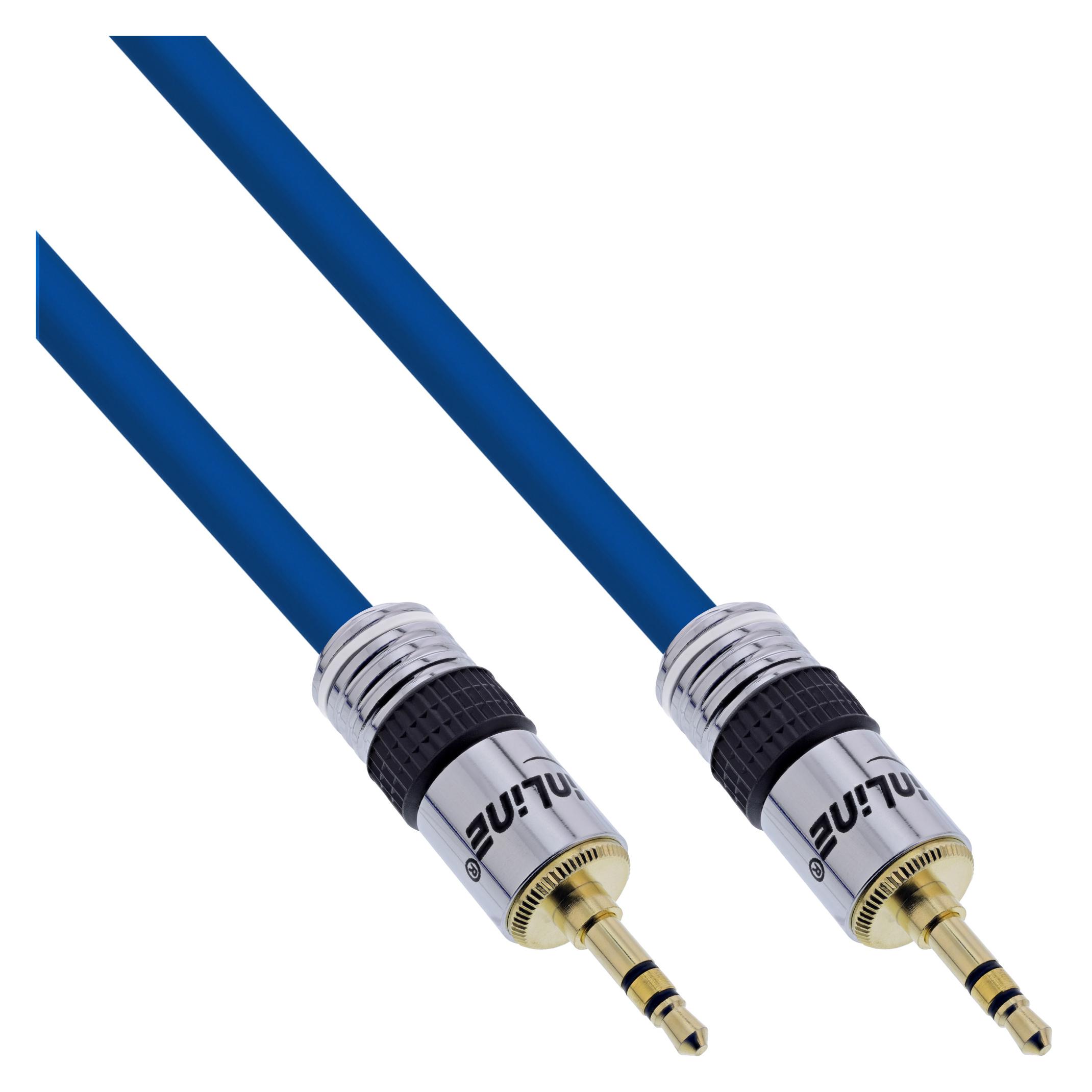 InLine Klinke PREMIUM Audiokabel 15m PREMIUM Qualitaet 3,5mm St St 15m Stereo vergoldete Kontakte... (15 m, AUX Kabel) (99956P)