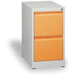 Metall-Hängeregisterschrank ECO A4, 2 Schübe, orange