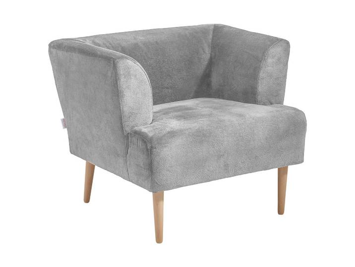 Hom`in Sessel, Hellgrau, Holz, Buche, massiv, 85x71x80 cm, Stoffauswahl, Wohnzimmer, Sessel, Sonstige Sessel