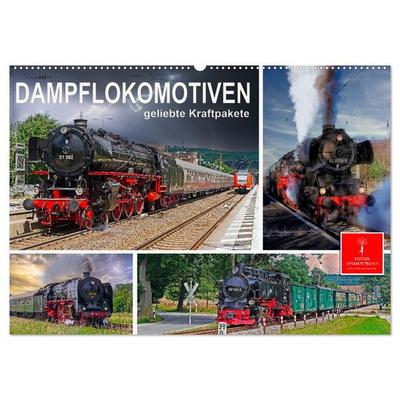Dampflokomotiven - geliebte Kraftpakete (Wandkalender 2026 DIN A2 quer), CALVENDO Monatskalender
