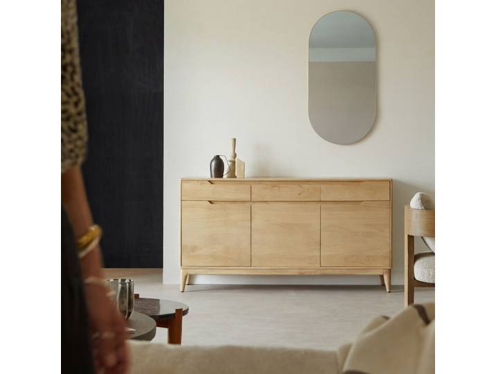 Sideboard aus massivem hellem Mangoholz 150 cm Gabrielle - Natur - Light mango