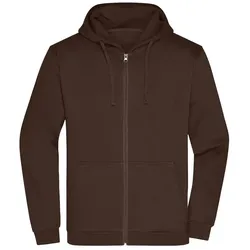 Men's Promo Zip Hoody - M - brown
