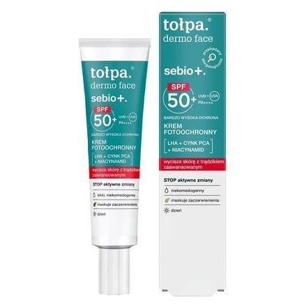 Tołpa Topa Dermo Face Sebio+ Cream For Face With Spf50+ Pa++++ - 40ml (SPF 50+, 40 ml) (56755564)