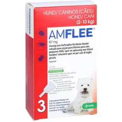Amflee 67 mg Spot-on Lösung f.kleine Hunde 2-10 kg