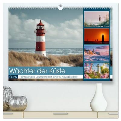Wächter der Küste (hochwertiger Premium Wandkalender 2026 DIN A2 quer), Kunstdruck in Hochglanz