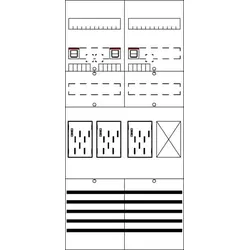 Striebel & John BF27C31P Zählerkomplettfeld mit BKE-I 7RE 3Z1R Trennstelle im AAR plombierbar 2CPX054605R9999
