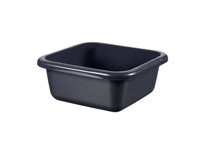 Curver afwasemmer - Vierkant - 10 liter - Antraciet - Premium opbergoplossing, duurzaam kunststof, moderne huisorganisatie