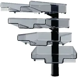 Hansa Ablagefächer TRT 5880 Kunststoff Transparent Schwarz 20,5 cm