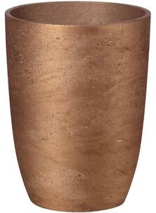 Patio Ro-Cement Tapered Vase, Metallic Bronze