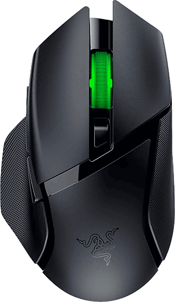 Ratón gaming - Razer Basilik V3 X Hyperspeed, Inalámbrico, 18000 dpi, 9 controles programables, Negro