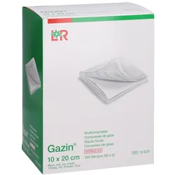 Gazin Mullkomp.10x20 Cm Steril 8fach 50X2 St