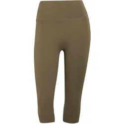 Adidas, Damen, Tights, Women's Optimé Workout Contour Capri Leggings (L), Braun