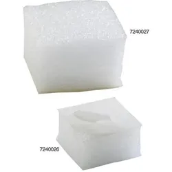 Transpak, Verpackungsmaterial, Schaumpads Masse 50x50x25mm weiss leicht haftend