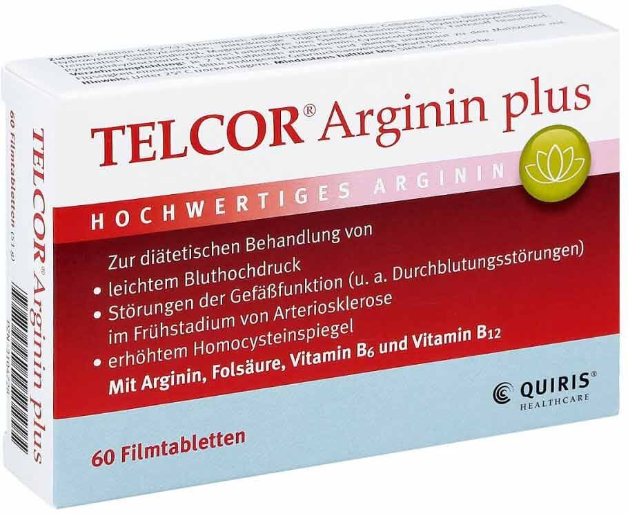 Telcor Arginin plus Filmtabletten 60stk