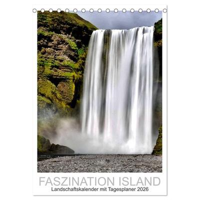 Faszination Island - Landschaftskalender mit Tagesplaner 2026 / Planer (Tischkalender 2026 DIN A5 hoch), CALVENDO Monatskalender