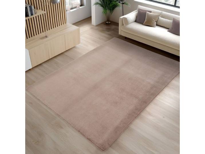 Carpetsale24 Tapis Brun 140x200 cm Lavable Antidérapant et Doux tapis uni Salon et Chambre