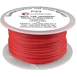 Overmann Maurerschnur L.100m D.1mm 15kg PE rot