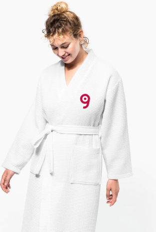 Accappatoio waffle NIDOO: leggero, assorbente ed elegante Personalizzate o neutre Kariban