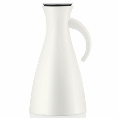 Eva Solo A/S Eva Solo Isolierkanne, Kaffeekanne, Thermokanne, Teekanne, Glas/Kunstoff/Edelstahl, Weiß, 1 L, 502911