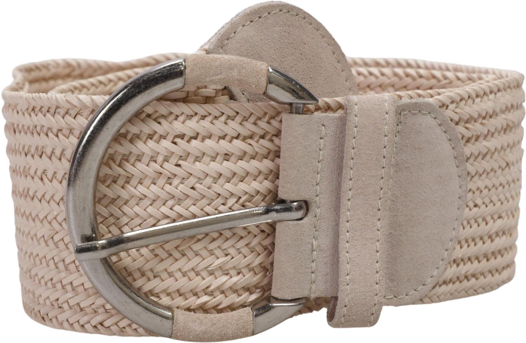 Mango Damen Gürtel, Beige, Gr. 85, kein / Etikett - Second Hand