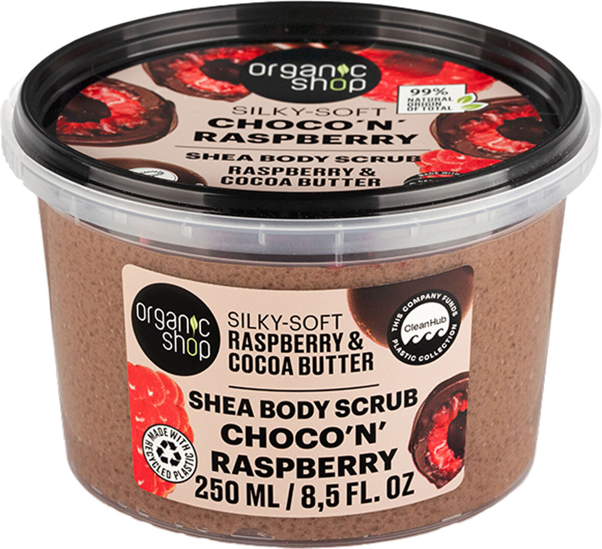 ORGANIC SHOP Raspberry & Cocoa Butter Body Scrub 250ml