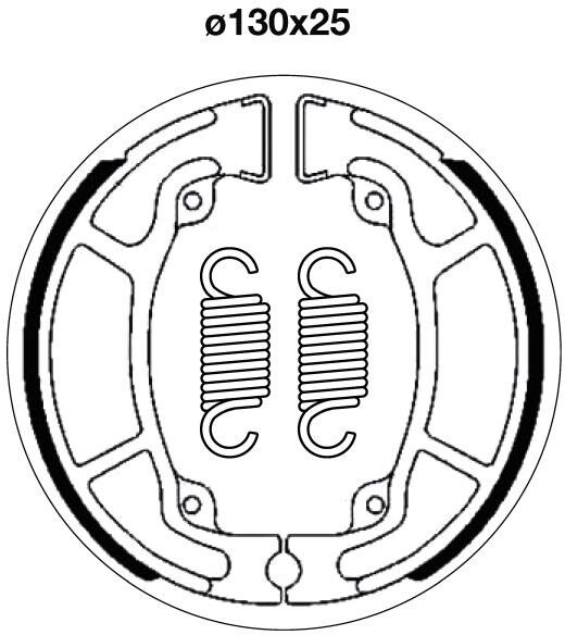sbs 2208 Brake Shoe Set