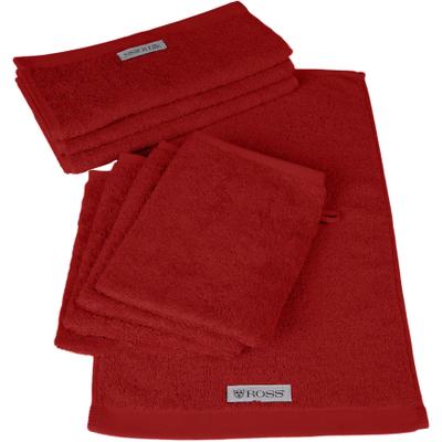 Handtuch Set ROSS "Sinfonie", rot (kirsche), Obermaterial: 100% Baumwolle, Handtuch-Sets, beinhaltet Gästetücher und Waschhandschuhe