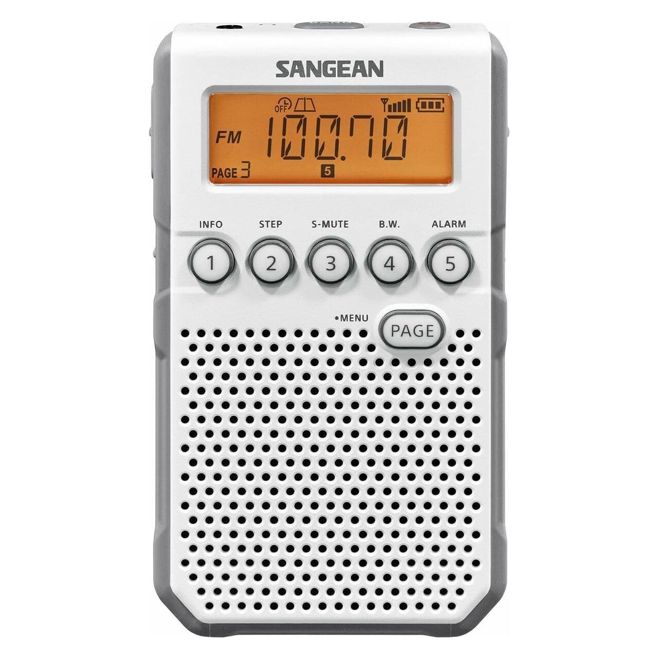Sangean DT-800 +BATT weiss-grau (AM, DAB, DAB+, FM) (Sangean)